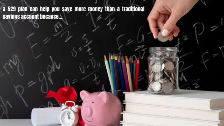 a 529 plan can help you save more money than a traditional savings account because...